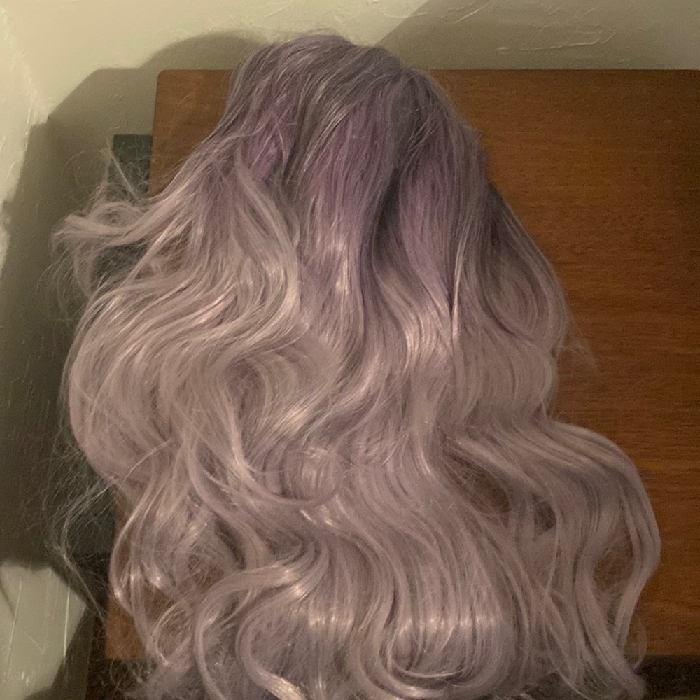 purple wig